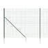 Wire Mesh Fence with Spike Anchors Green 1.6x25 m