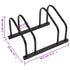 Bike Rack for 2 Bikes Black Steel