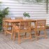 Garden Chairs 4 pcs 58x58x87 cm Solid Wood Acacia