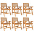 Garden Chairs 6 pcs 58x58x87 cm Solid Wood Acacia