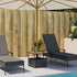 Garden Table with Parasol Hole Black 55x55x46.5 cm Poly Rattan