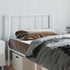 Metal Headboard White 90 cm