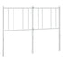 Metal Headboard White 137 cm Double