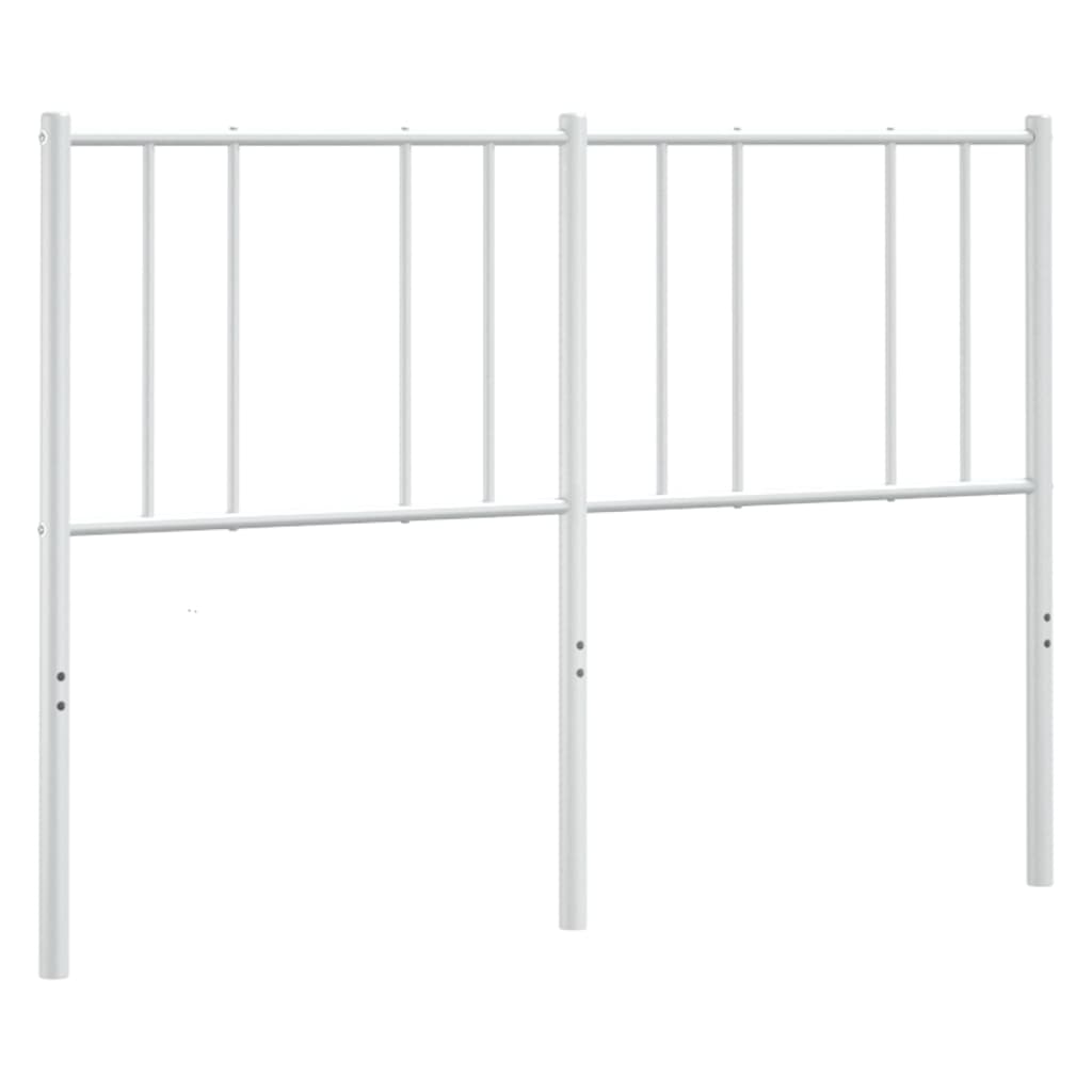 Metal Headboard White 137 cm Double