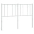 Metal Headboard White 137 cm Double