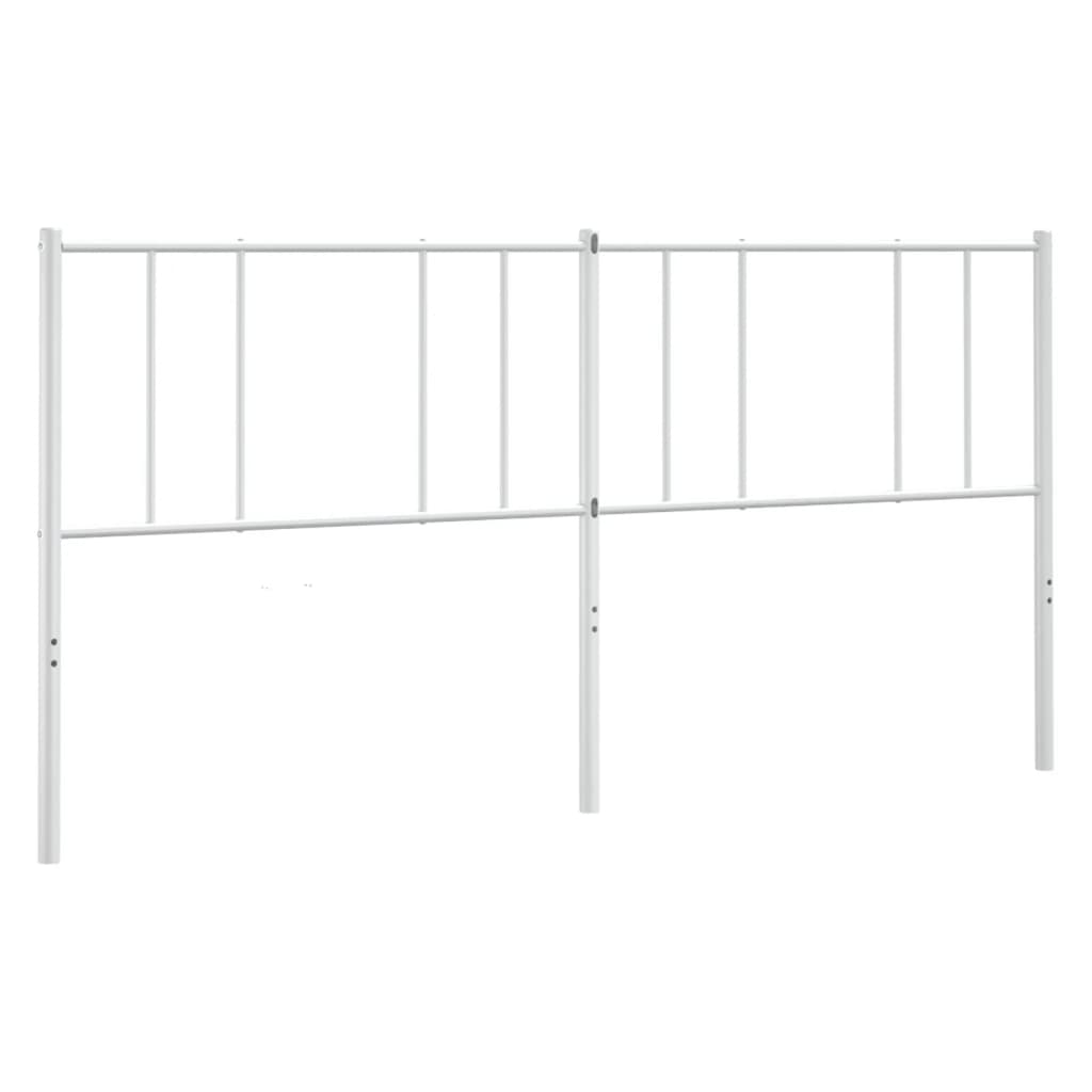 Metal Headboard White 183 cm King