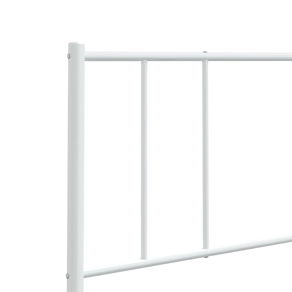 Metal Headboard White 183 cm King