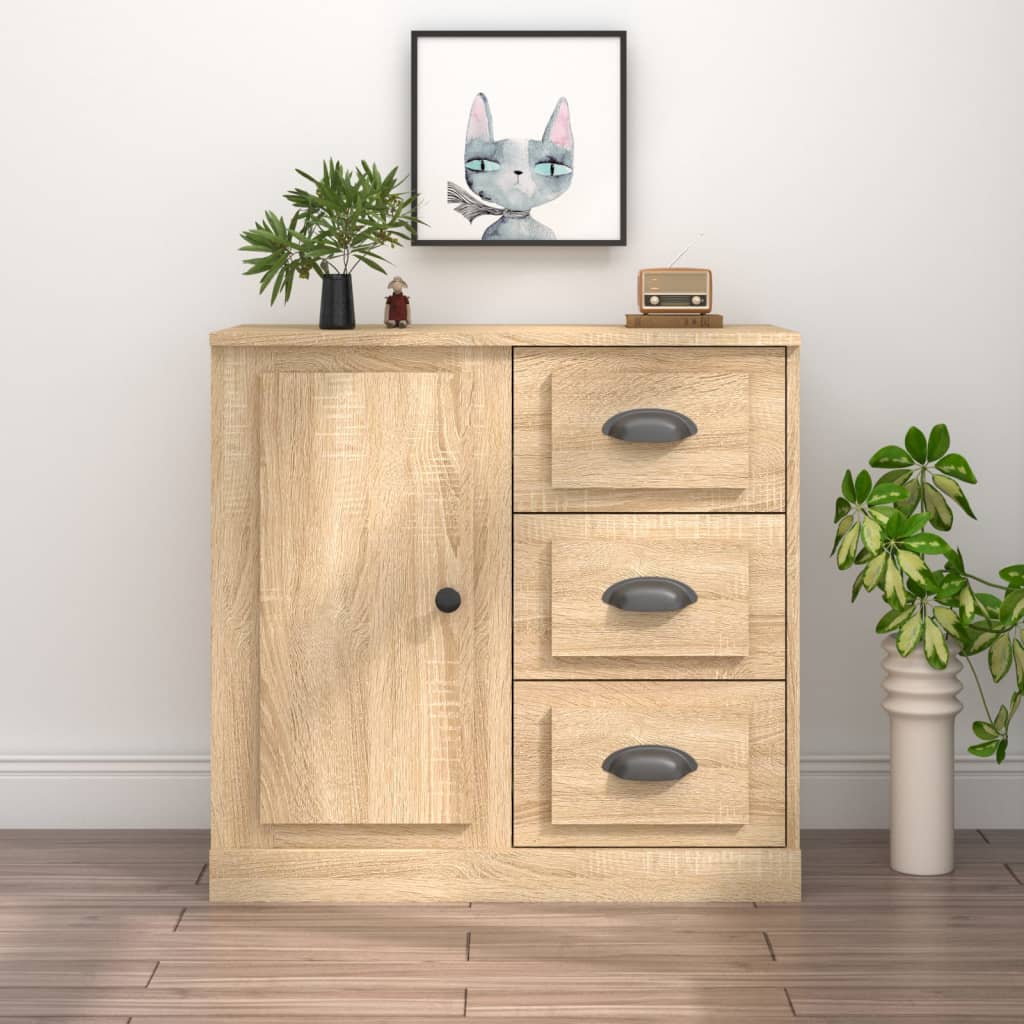 Sideboard Sonoma Oak 70x35.5x67.5 cm Engineered Wood