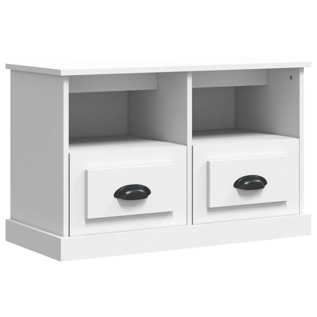 TV Cabinet White 80x35x50 cm Engineered Wood