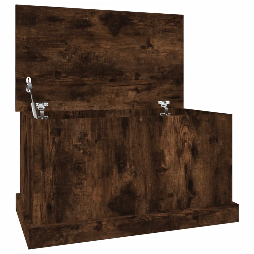 Storage Box Smoked Oak 70x40x38 cm Engineered Wood