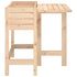 Garden Planter with Folding Tabletop Solid Wood Pine
