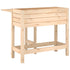 Garden Planter with Folding Tabletop Solid Wood Pine