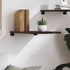 Wall Shelf Dark Brown 40x50x2 cm Treated Solid Wood Oak