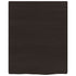 Wall Shelf Dark Brown 40x50x2 cm Treated Solid Wood Oak