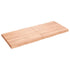 Table Top Light Brown 140x60x(2-6)cm Treated Solid Wood Live Edge