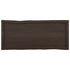 Table Top Dark Brown 100x40x(2-6) cm Treated Solid Wood Live Edge