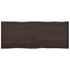 Table Top Dark Brown 160x60x(2-4) cm Treated Solid Wood Live Edge