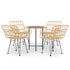 5 Piece Garden Dining Set Poly Rattan