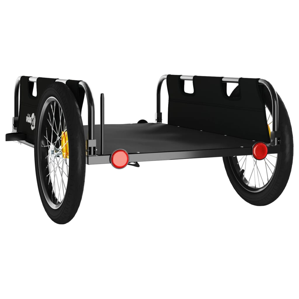 Bike Trailer Black Oxford Fabric and Iron