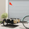 Bike Trailer Black Oxford Fabric and Iron