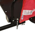 Bike Trailer Red Oxford Fabric and Iron