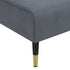 L-shaped Sofa Bed Dark Grey 271x140x70 cm Velvet