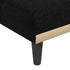 L-shaped Sofa Bed Black 275x140x70 cm Fabric