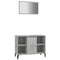 2 Piece Bathroom Furniture Set Concrete Grey Engineered Wood