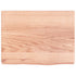 Bathroom Countertop Light Brown 40x30x4 cm Treated Solid Wood