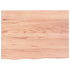 Bathroom Countertop Light Brown 80x60x4 cm Treated Solid Wood