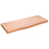 Bathroom Countertop Light Brown 100x40x6 cm Treated Solid Wood