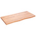 Bathroom Countertop Light Brown 100x50x4 cm Treated Solid Wood