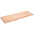 Bathroom Countertop Light Brown 140x50x4 cm Treated Solid Wood