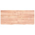 Bathroom Countertop Light Brown 140x60x4 cm Treated Solid Wood