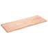 Bathroom Countertop Light Brown 160x60x4 cm Treated Solid Wood