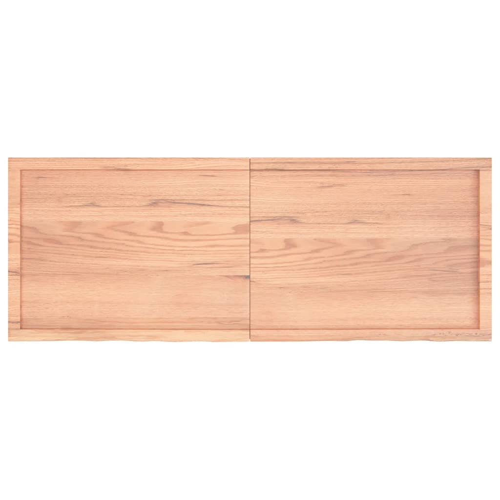 Bathroom Countertop Light Brown 160x60x4 cm Treated Solid Wood