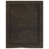 Bathroom Countertop Dark Brown 40x50x4 cm Treated Solid Wood