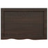 Bathroom Countertop Dark Brown 60x40x4 cm Treated Solid Wood