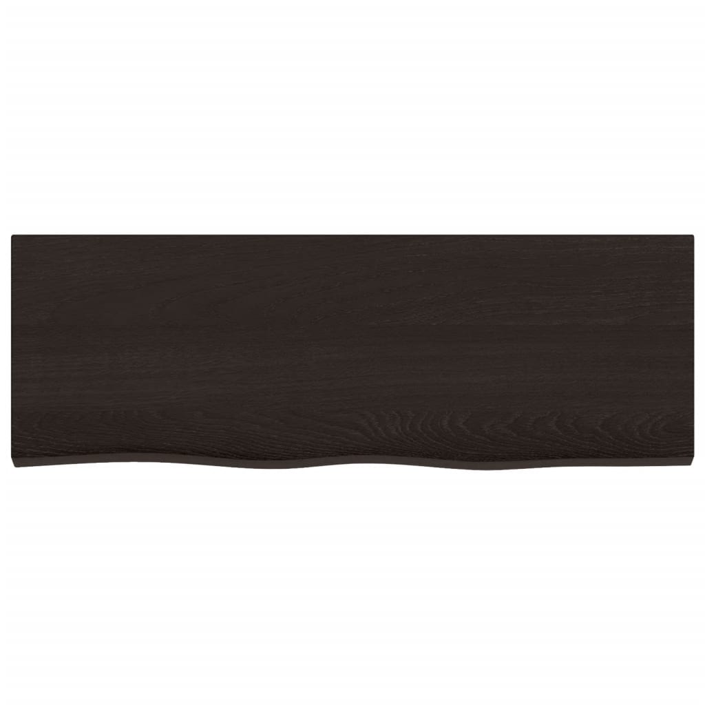 Bathroom Countertop Dark Brown 80x30x2 cm Treated Solid Wood