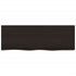 Bathroom Countertop Dark Brown 80x30x2 cm Treated Solid Wood