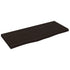 Bathroom Countertop Dark Brown 100x40x4 cm Treated Solid Wood