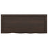 Bathroom Countertop Dark Brown 100x40x4 cm Treated Solid Wood