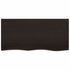 Bathroom Countertop Dark Brown 100x50x2 cm Treated Solid Wood