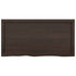 Bathroom Countertop Dark Brown 100x50x4 cm Treated Solid Wood