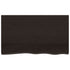 Bathroom Countertop Dark Brown 100x60x4 cm Treated Solid Wood