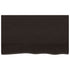 Bathroom Countertop Dark Brown 100x60x6 cm Treated Solid Wood