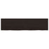 Bathroom Countertop Dark Brown 120x30x4 cm Treated Solid Wood