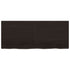 Bathroom Countertop Dark Brown 120x50x4 cm Treated Solid Wood