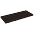 Bathroom Countertop Dark Brown 120x50x6 cm Treated Solid Wood