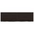 Bathroom Countertop Dark Brown 140x40x4 cm Treated Solid Wood